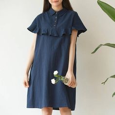 Summer linen dress tunic dress loose cotton dress midi dress day dress party dress women linen cloth Spring Linen Cotton Dress In Solid Color, Cotton Midi Dress With Relaxed Fit, Chic Knee-length Summer Maternity Dress, Chic Knee-length Maternity Dress For Summer, Summer Knee-length Cotton Midi Dress, Summer Cotton Dress In Solid Color, Summer Cotton Dress Solid Color, Chic Cotton Midi Dress In Solid Color, Chic Solid Color Cotton Midi Dress