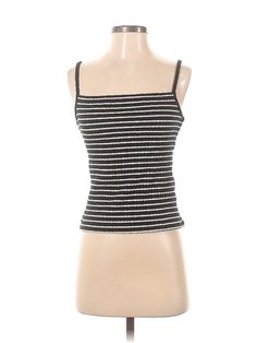 Madewell Sleeveless Top Size: 2X-Small Black Tops - used. 63% POLYESTER, 33% COTTON, 4% ELASTANE, Sweetheart, | Madewell Sleeveless Top Black Sweetheart Tops - Used - Size 2X-Small Black Sleeveless Casual Camisole, Casual Fitted Spaghetti Strap Vest, Casual Fitted Vest With Spaghetti Straps, Casual Black Vest With Spaghetti Straps, Casual Striped Top With Spaghetti Straps, Black Sleeveless Cotton Crop Top, Sleeveless Striped Stretch Tops, Casual Striped Sleeveless Tank Top, Fitted Striped Tops With Tank Straps