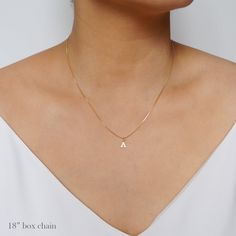 Elegant and dainty. A tiny 14K gold filled initial is delicately suspended on a 14K gold-fill necklace chain. *Free shipping for orders to USA and Canada, and no duties or customs fees.* > Comes beautifully packaged and ready for gift giving > Looks lovely layered with other necklaces . . . . . . . . . . . . . . . . . . . . . . . . . . . . . . . . . . . . . . . . . . WHAT IS 14K GOLD FILL 14K Gold fill is a beautiful alternative to solid gold, as it offers the ideal balance of quality and Personalized Gold Necklace, Medallion Necklace, Vermeil Jewelry, Gold Initial, Silver Gifts, Necklace Personalized, Initial Charm, Gold Coins, Gold Filled Jewelry