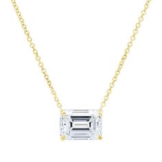 Emerald Cut Diamond Solitaire Pendant Necklace Formal Emerald Cut Solitaire Necklace With Cubic Zirconia, Formal Emerald-cut Solitaire Necklace In Cubic Zirconia, Classic Cubic Zirconia Diamond Necklace With Emerald Cut, Luxury Emerald Cut Brilliant Emerald Necklace, Luxury Diamond Necklace With Emerald Cut And Prong Setting, Luxury Emerald Cut Diamond Necklace With Prong Setting, Luxury Diamond Necklace With Emerald Cut In Prong Setting, Baguette Cut Diamond Emerald Necklace For Anniversary, Formal Emerald Cut Cubic Zirconia Necklace