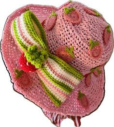 Handmade White Yarn Patterns, Whimsical Pink Handmade Crochet Hat, Whimsical Handmade Pink Crochet Hat, One Size Crochet Patterns In Yarn, Handmade Bohemian Pink Patterns, Cute Crochet Crafts With Yarn, Handmade Pink Knitting Pattern One Size, Handmade Yarn Crochet Hat For Crafting, Handmade Pink Yarn Crochet Hat