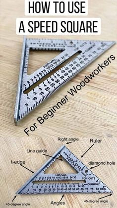 how to use a speed square for beginner woodworkers with pictures and instructions