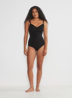 SHAPEENHANCE™ FULL-BUM BODYSUIT | Aritzia Sculpting Shapewear Bodysuit With Built-in Bra, Sculpting Bodysuit With Built-in Bra And Underwire, Sculpting Underwire Bodysuit With Built-in Bra, Sculpting Full Coverage Bodysuit With Built-in Bra, Shapewear Leotard With Built-in Bra, Sculpting Push-up Bodysuit With Built-in Bra, Elegant Push-up Bodysuit With Medium Bust Support, Solid Underbust Shapewear With Built-in Bra, Stretch Push-up Bodysuit With Built-in Bra