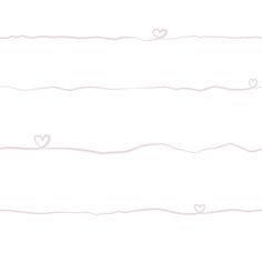 a white background with pink hearts on the bottom and two horizontal lines in the middle