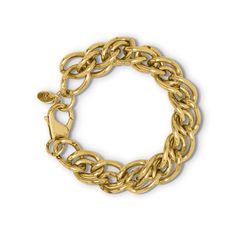 The Veronica Bracelet is made from beautiful curb links that lend a refreshing modern spin on a traditionally designed link chain that is hypoallergenic. Handmade in NYC, the double links are comprised of two beautiful and feminine curved links. The twosome radiates a flawless blend of femininity and boldness that can seamlessly be styled alone or layered, dressed up or down. About this Bracelet: Weight - 4.5 oz 14 Karat Gold plated over brass 7" with 2" extender with large spring clasp Handmade Smoky Topaz, Antique Plates, Family Jewels, Vintage Aesthetics, Gold Bracelet For Women, Gold Bracelets, Signature Look, Handmade Gold, Bracelets For Women