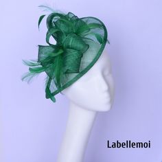 New elegant design! satin covered 13mm headband at the back to attach to head Ideal for wedding/party/races/church It is handmade product and every hat is well inspected before shipment,no return accepted.But please do contact us if you have any problems on your order.Thanks for your supports. Fitted Green Costume Hats And Headpieces For Wedding, Green Fitted Costume Hat For Wedding, Elegant Green Headpiece For Church, Elegant Green Fascinator For Church, Elegant Green Wedding Costume Hats And Headpieces, Elegant Green Wedding Hats And Headpieces, Elegant Green Top Hat For Party, Elegant Green Church Fascinator, Adjustable Green Mini Hat For Wedding