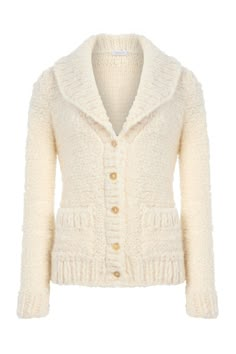 Elegant Cream Textured Knit Outerwear, Luxury Beige Wool Cardigan, Elegant Textured Knit Sweater In Winter White, Elegant Winter White Textured Knit Sweater, Elegant Wool Sweater With Shawl Collar, Elegant Fitted Cardigan With Shawl Collar, Elegant Fitted Shawl Collar Cardigan, Classic Merino Wool Cardigan With Shawl Collar, Classic White Merino Wool Cardigan