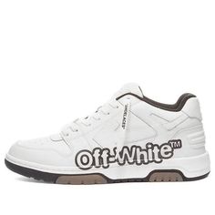 Off-White Out Of Office Low-Top For Walking Sneaker 'White Black' OMIA189S22LEA0040110 Classic White High-top Sneakers With Logo Print, White Casual High-top Sneakers With Logo, Designer White High-top Sneakers With Logo, White High-top Custom Sneakers With Logo, White Low-top Custom Sneakers With Logo, White Custom Low-top Sneakers With Logo, Custom White Low-top Sneakers With Logo, Classic White Custom Sneakers With Vulcanized Sole, White Custom Lace-up Sneakers With Logo