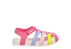 Reef Girls Toddler-Little Kid Little Water Beachy Sandal Playful Pink Sandals For Vacation, Playful Pink Sandals For The Beach, Playful Pink Sandals For Summer, Adjustable Multicolor Sandals For Playtime, Playful Pink Beach Sandals, Playful Multicolor Sandals For Playtime, Multicolor Sandals For Spring Playtime, Playful Multicolor Sandals, Cute Multicolor Beach Sandals