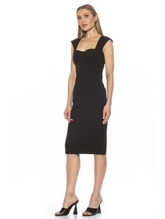 You'll feel undeniably beautiful in the Harper Dress. This cocktail dress features a cap sleeve and square neckline with a sweetheart detail for a look that is both classic and flattering. Expertly tailored for an elegant, yet chic silhouette, you'll be sure to make an impression. PRODUCT FEATURES Cap Sleeve Sweetheart neckline detail Cocktail Dress 97% Polyester, 3% Polyester Lining: 97% Polyester, 3% Polyester Machine Wash Imported Style D3975 Amazon Dresses, Autumn Dress, Midi Sheath Dress, 80 Dress, Capped Sleeve Dress, Sweetheart Neckline, Sheath Dress, Lifestyle Brands, Cap Sleeves