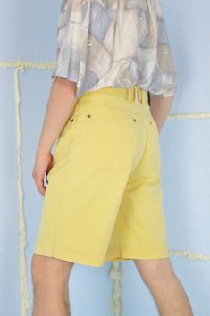 Vintage yellow classic cotton shorts {S238} PRODUCT INFO: Material - 100% COTTON / Size tag on item - 30 / WAIST - 76 / FULL LENGTH - 55 CM / 21.5 INCH / Our model is 179 cm and normally wears a size M INFO: Due to item's vintage condition, the original tag might not show the true size. If you have any questions about this product or shipping just drop us a message and we will get back to you as soon as possible. CONDITION: Please note that Hanger Vintage sell true vintage pieces, which means th Retro Cotton Bottoms With Built-in Shorts, Cotton Cargo Shorts For Summer, Retro Cotton Bottoms With Short Length, Retro Cotton Shorts, Cotton Bermuda Shorts, Retro Cotton Shorts For Spring, Cotton High-waisted Bermuda Shorts With Belt Loops, Yellow Cotton Bottoms For Spring, Cotton High-waisted Shorts With Belt Loops