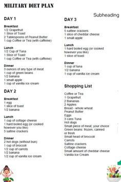 Military Diet Plan Contrave Diet Plan, Steve Zim Diet Plan, Milatry Diet Meals, Diet Plans, 7 Day Liquid Diet Plan, Millitary Diet, Miltary Diet, Army Diet, Army Diet Plan 10 Pounds