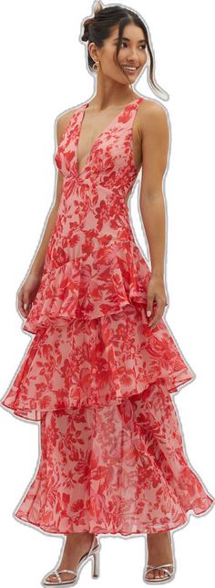 Veda Strappy Back Ruffle Midi Dress Floral Red by Selfie Leslie Midi Dress Floral, Ruffle Midi Dress, Color Inspo, A Princess, Dress Floral, Floral Midi Dress, Wedding Colors, Float, Ruffles