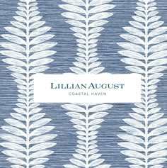 a blue and white book cover with leaves on it