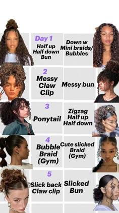 Skl Hairstyles, Curly Hair Advice, Quick Curly Hairstyles, Parting Hair, Peinados Hair Styles, Mixed Curly Hair, Easy Hairstyles For Thick Hair