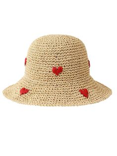 Soak up the sun in style with Retro Stage's Beige Retro Heart Straw Sun Hat. Complete your look with a touch of vintage-inspired charm. Ladies Sun Hats, Rafia Hat, Raffia Hats, Rafia Crochet, Heart Straws, Halter Dress Short, Paper Yarn, Retro Heart, Raffia Hat