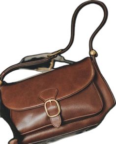 Timeless Brown Shoulder Bag With Brass Hardware, Elegant Brown Rectangular Saddle Bag, Classic Brown Saddle Bag With Hasp Closure, Retro Business Shoulder Bag With Gold-tone Hardware, Retro Everyday Shoulder Bag With Gold-tone Hardware, Everyday Retro Shoulder Bag With Gold-tone Hardware, Chic Brown Saddle Bag With Brass Hardware, Timeless Rectangular Saddle Bag For Daily Use, Elegant Brown Saddle Bag With Brass Hardware