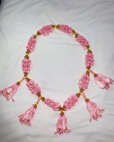 Collar de Mazo para Obba / Mazo Necklace for Orisha Obba Traditional Pink Beaded Necklace, Bohemian Pink Bridal Necklace For Gift, Festival Hand-strung Pink Beaded Necklaces, Pink Necklaces With Large Beads For Festivals, Festival Pink Hand-strung Beaded Necklaces, Pink Hand-strung Beaded Necklaces For Festival, Pink Necklace With Large Beads For Festivals, Bohemian Hand-strung Necklaces For Festive Occasions, Bohemian Hand-strung Necklace For Festive Occasions