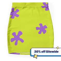 Super stretchy and durable polyester mini skirt. Vibrant, high-quality sublimation print across the front and back. Size range XXS-2XL. Patrick Halloween Costume, Skirts For Sale, Halloween Costume, Sublimation Printing, Mini Skirt, Halloween Costumes, Mini Skirts, Skirt, Range