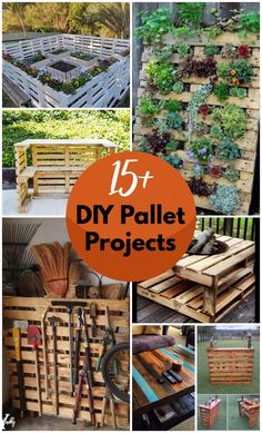 pallet projects that are easy to make and great for the home or garden, including gardening