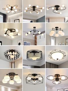 many different types of lights are shown in this collage with multiple pictures and text