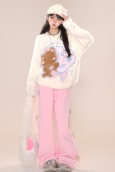 ❤︎ Sweet Tingen Broiderie Gray Pants❤︎
⚠This item will take 15 days until shipping. Gray Pants, Pink M, Grey Pants, Sweet Tea, Girly Outfits, Womens Fall, Straight Leg Pants, Wide Leg Pants, Straight Leg