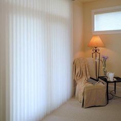 SouthSeas Sheer Vertical Shades | Blinds.com Blinds For Sliding Doors, Vertical Blinds Alternative, Sliding Glass Door Blinds, Door Alternatives, Glass Door Curtains, Sliding Glass Door Curtains, Sliding Glass Door Window, Sliding Door Window Treatments, Sliding Door Curtains