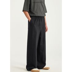 Bamboo Cotton And Linen Wide Leg Black Casual Pants Fabric: 100% Cotton Size: S, M, L, XL Multiple Color Selections: Black  Season: Spring, Fall, Summer Black Wide-leg Sweatpants With Pockets, Baggy Straight Leg Black Pants, Black Baggy Straight Leg Pants, Baggy Black Straight Leg Pants, Casual Black Wide Leg Pants For Streetwear, Black Baggy Straight Leg Bottoms, Black Straight Leg Sweatpants With Pockets, Baggy Black Straight Leg Bottoms, Black Wide Leg Sweatpants With Pockets