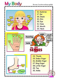 a poster with instructions to help children learn how to say i love you