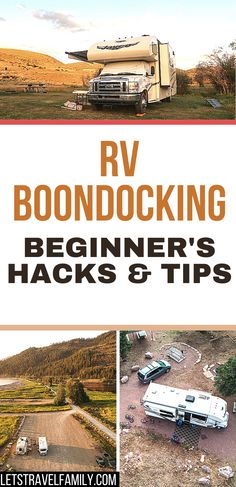 rv boondocking beginner's hacks and tips