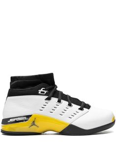 white/black/yellow leather signature Jumpman motif round toe front lace-up fastening sock-style ankle rubber sole Release date: February 10, 2024 These styles are supplied by a premium and authenticated sneaker marketplace. Stocking only the most sought-after footwear, they source and curate some of the most hard to find sneakers from around the world. Sock Style, Aviator Watch, Balenciaga Track, Jordan Air, February 10, Balenciaga Triple S, Yellow Leather, Summer Beach Wear, Fashion Socks