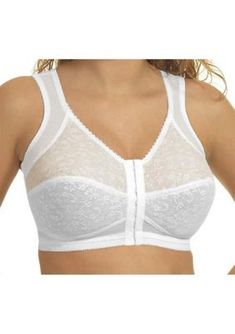 Designed with adjustable straps, this bandeau bra supports your posture and back with full coverage and a comfort fit. | Rago Women's Posture/Back Support Bandeau Bra, White Posture Bra, Strapless Bras, Shoulder Support, Minimiser Bra, Bandeau Bra, Beautiful Bra, Better Posture, Soft Cup Bra, Plus Size Bra