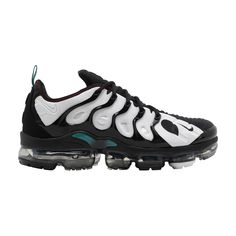 Find NIKE Ken Griffey Jr. X Air Vapormax Plus 'spider-man Catch on Editorialist. The Ken Griffey Jr. x Nike Air VaporMax Plus ‘Spider-Man Catch’ features an insole graphic that displays a ’24’ ensnared in a teal-colored spider web. The former refers to Ken Griffey Jr.’s jersey number, while the latter is symbolic of Junior’s iconic web gem from 1991. Up top, the Air Max Plus-inspired design combines a white mesh base with black TPU overlays, exposed red stitching and a pull tab in Fresh Water — a color combination that nods to the Kid’s OG signature shoe. Lightweight cushioning comes courtesy of Nike’s full-length VaporMax unit. Custom Lace-up Sneakers With Air Cushioning For Streetwear, Nike Air Max Low-top For Outdoor, Custom Lace-up Sneakers For Streetwear With Air Cushioning, Nike Custom Functional Sneakers For Streetwear, Dynamic Low-top Custom Sneakers With Air Cushioning, White Sole Basketball Shoes With Air Cushioning For Streetwear, Nike Running Shoes For Streetwear, Functional Nike Custom Sneakers For Streetwear, Urban Custom Sneakers With Air Cushioning