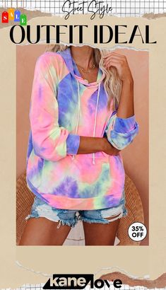 Tie-dye Knit Hoodie Tie Dye Hoodie, Knit Hoodie, Color Pick, Hoodie Girl, Tie Dye Print, Elevate Your Style, Your Style, Tie Dye, Dye