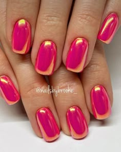 Gel Chrome Nails, Fur Nails, Red Nail Ideas, Purple Chrome Nails, Chrome Manicure, White Chrome Nails, Blue Chrome Nails, Chrome Designs, Pink Chrome Nails