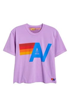 You'll want to live in this supersoft tee emblazoned with a bright Aviator Nation logo and broken down for a vintage feel. 21" length (size Medium) Crewneck Short sleeves 50% cotton, 50% polyester or 50% polyester, 38% cotton, 12% rayon Machine wash, line dry Made in the USA Women's Active & Swim Avatar Nation Clothes, Aviator Nation Logo, Light Grey Leggings, Preppy Shirt, Preppy Things, Purple Fits, Preppy Christmas, Swimming Activities, Aviator Nation