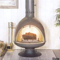 Fire Drum 3 32 White Freestanding Wood Burning Fireplace With Screen Fireplace Wood Burning, Woodburning Fireplace, Mid Century Modern Fireplace, Malm Fireplace, Fireplace Styles, Standing Fireplace, Refractory Brick, Fireplace Heat, Fireplace Wood