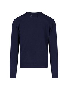 100% cashmere Designer Wool Crew Neck Sweater, Designer Wool Sweater With Crew Neck, Luxury Cashmere Sweater With Ribbed Collar, Luxury Wool Sweater With Ribbed Cuffs, Luxury Wool Sweater With Ribbed Collar, Designer Cashmere Fine Knit Sweater, Luxury Cashmere Sweater With Ribbed Cuffs, Designer Cashmere Sweater For Fall, Designer Fine Knit Sweater For Winter