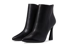 Nine West Torrie - Women's Boots : Black 1 : Go from desk to dinner in chic style with the Nine West Torrie heeled bootie. Man-made upper and lining. Side zip closure. Stiletto-toe silhouette. Man-made insole and outsole. Stiletto heel. Imported. Measurements: Heel Height: 4 in Weight: 12 oz Shaft: 6 in Product measurements were taken using size 9, width M. Please note that measurements may vary by size. Weight of footwear is based on a single item, not a pair. Chic Ankle-high Platform Boots With 4-inch Heel, Evening High Heel Platform Boots With Zipper, High Heel Boots With Zipper Closure For Night Out, High Ankle Heeled Boots With Zipper For Night Out, Chic Boots With 4-inch Heel For Workwear, Elegant Ankle-high Heels With Zipper Closure, High Heel Boots With Zipper Closure For Work, Chic Business Boots With 4-inch Heel, High Ankle Boots With Zipper For Night Out