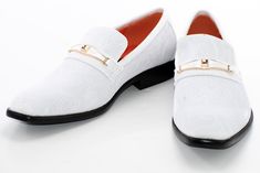 Fine baroque embroidered velvet covers the upper of this handsome loafer with a prominent designer bit and black outsole that can be paired with a suit or more casual attire. Spring Gala Slip-on Dress Shoes, Elegant White Wingtip Loafers, Elegant White Slip-on Leather Shoes, Elegant Loafers For Spring Galas, Elegant Spring Dress Shoes With Brogue Detailing, Elegant Spring Loafers For Galas, Formal Wingtip Loafers For Spring, Elegant White Leather Shoes For Semi-formal Occasions, Elegant Formal Loafers For Spring