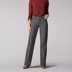 When it comes to capturing a clean and crisp look that lasts all day, our now updated Ultra Lux with Flex Motion Trouser Pant will certainly take your working wardrobe to a whole new level. This mid rise, regular fit pant is perfect for the daily grind, date night, and everything in between. The waistband on this trouser is designed for a no gap fit, made with a brilliant flexibility that never pinches or digs. Features include belt loops, front slant pockets, back welt pockets, and a trouser le Casual Gray Pants, Tailored Straight Pants For Work, Slim Fit Straight Work Pants, Classic Straight Bottoms For Office, Straight Dress Pants For Fall Workwear, Business Casual Dress Pants With Straight Fit And Leg, Straight Bottoms For Office Wear In Fall, Straight Fit Workwear Pants, Straight Fit Work Pants For Business Casual