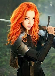 Redhead Warrior, Red Hair Woman Character Inspiration, Redhead Warrior Woman, Red Hair Viking Female, Foto Cowgirl, Redhead Medieval Woman, Female Knight, 다크 판타지