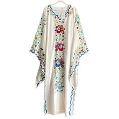 Ohshoplive Embroidered Floral Birds Caftan Dress Bohemian Hippy Tag Size: 2xl (Runs Small) See Measurements Chest: 40" Length: 55.5" Side Zipper. Side Slits. Beautiful Bohemian/Hippy Style Maxi Dress. Long Butterfly Sleeves 100% Polyester. Bohemian Floral Print Kaftan For Eid, Spring Folk Style Kaftan With Geometric Embroidery, White Maxi Dress For Eid Vacation, Spring Folk Style Embroidered Kaftan, Embroidered Folk Style Kaftan For Spring, Traditional Floral Print Spring Kaftan, Traditional Spring Floral Print Kaftan, Spring Folk Kaftan With Multicolor Embroidery, Traditional Floral Print Kaftan For Spring