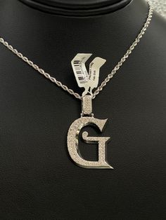 This product is avalilable to pick up in our Miami Lakes store.Features:Quality: 14K Gold.Colour: White Gold.Weight: 6,8gr "Price is only for pendant, chain is not included" White Gold Vvs Clarity Initial Pendant, Silver Initial Pendant Diamond Necklace In 14k Gold, Silver Diamond Initial Pendant Necklace In 14k Gold, Silver 14k Gold Initial Pendant Diamond Necklace, 14k Gold Silver Diamond Initial Pendant Necklace, Silver Diamond Necklace Stamped 14k For Anniversary, Gia Certified Yellow Gold Pendant Jewelry, Fine Jewelry Silver Diamond Necklace, Gia Certified White Gold Pendant Jewelry