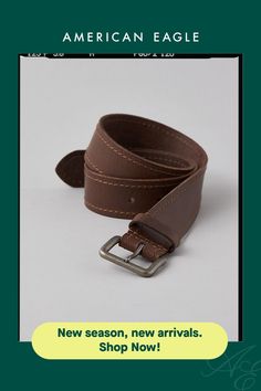 Genuine leather construction/Single-prong buckle closure Classic Leather Strap Belts For Everyday Use, Classic Leather Strap Belt For Everyday Use, Classic Belts With Leather Strap For Everyday Use, Adjustable Leather Belt Buckles, Modern Leather Belt For Everyday, Classic Leather Belt Buckles For Everyday Use, Casual Leather Belt Buckles For Workwear, Classic Leather Belt Buckles, Casual Leather Belts For Business