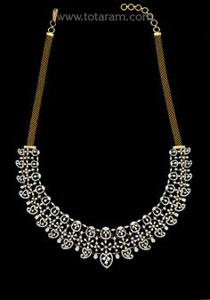 18 Karat Gold '3 in 1' White & Yellow Gold Polish Diamond Necklace with Color Stones & South Sea Pearls
  This Product has a Detachable Pendant which can be used as a separate Pendant with most Chains
  This Product has Inter Changeable Stones in the Necklace
  Length of the Pendant : 2.95 inches
  Width of the Pendant : 1.65 inches
  This item does NOT come with an IGI diamond certificate BUT we can get it certified and sent with an IGI diamond certificate - it will take an extra 10 days time t Exquisite White Diamond Cut Necklace, Luxury Hand-set White Diamond Necklace, White Necklace With Hand Set Fine Jewelry, Exquisite White Diamond Necklace With Single Cut Diamonds, White Fine Jewelry Necklace With Hand-set Details, White Hand-set Necklace In Fine Jewelry Style, Formal White Diamond Necklace With Intricate Design, White Fine Jewelry Necklace, Elegant 22k Gold Bridal Necklace