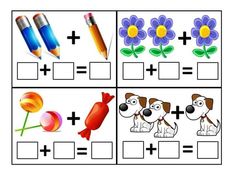 the worksheet is filled with pictures to help students learn how to write numbers