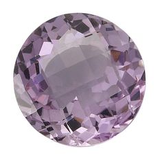 This round AA-grade amethyst displays a natural pink color that complements a variety of metal colors and gemstones. Its eye-catching checkerboard cut and pink-to-lavender hue makes it a great choice for simple designs that highlight these qualities. Use it by itself for simple earring or ring designs or highlight its color by pairing it with contrasting-color stones to create more complex, multicolor designs. Amethyst is the birthstone for February. Amethyst is the best known and most valuable February Gemstone, Amethyst Birthstone, Pink Gemstones, Pink Amethyst, Latest Jewellery, Jewelry Business, Simple Earrings, Faceted Gemstones, Amethyst Stone