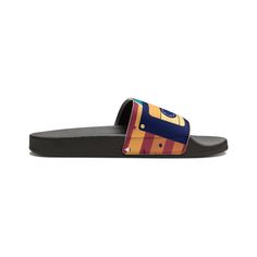 Take on the summer heat with style thanks to these Let the Music Play slide sandals. Made with PU outsoles and an edge-to-edge strap that will never peel, crack, or fade, these sandals feature a high-end quality factor comparable to household-name brands. The straps are made with neoprene and polyester to avoid chafing while the ergonomic sole keeps discomfort at bay. Match these with the Let the Music Play two piece swim set and have a great time! .: Material: 100% PU (polyurethane) outsoles / Let The Music Play, Womens Dress Tops, Swim Sets, Central African, Summer Heat, Plus Size Lingerie, Lingerie Sleepwear, Blazers For Women, Slide Sandals