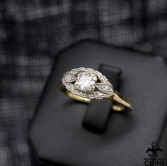 * Metal: 14k Yellow Gold * Weight: 2.9 grams * Ring Size: 9.25 *Experience elegance and timeless beauty with this 14k yellow and white gold 0.45 CTW diamond ring showcasing a vintage Art Nouveau raised setting. Perfect for the modern romantic, this stunning piece exudes class and sophistication, adding a hint of sophistication to any ensemble. Classic Diamond White Ring Stamped 14k, Collectible 14k Gold Diamond Ring, Heirloom 14k Stamped Diamond Ring For Anniversary, 14k Stamped White Gold Diamond Ring, Yellow Gold Art Deco Diamond Ring With Brilliant Cut, White Gold Diamond Ring Stamped 14k, Collectible Yellow Gold Diamond Ring With Round Cut, Timeless 14k Gold Wedding Ring, Art Deco 14k White Gold Ring